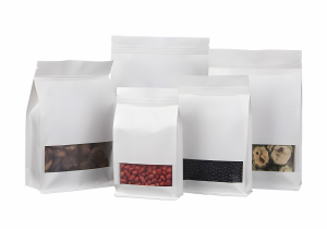 White Kraft Paper Flat bottomPouch White Kraft Paper Flat bottomPouch