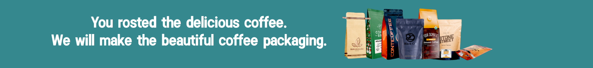 banner – coffee packaging