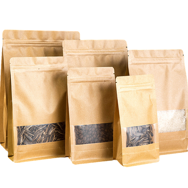 kraft paper with window