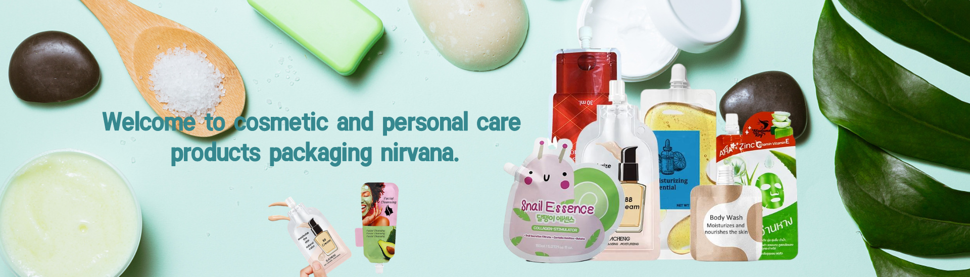 Banner-cosmetic packaging